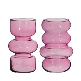Blomma Vas Ø10 cm H: 18 cm Rosa (6 st) [IFS-29921]