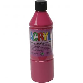 Akrylfärg, primärröd, 500 ml/ 1 flaska [HOB-636035]
