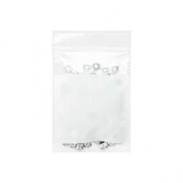 Blixtlåspåsar med Skrivfält 7,5x10cm PE 50 mikron (100 st) [2WE34]