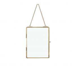 Ram för torkade blommor etc. guld 18cm hög (6 st.) [IFS-30246]