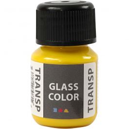Glasfärg transparent, citrongul, 30 ml/ 1 flaska [HOB-31671]