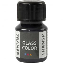 Glasfärg transparent, svart, 30 ml/ 1 flaska [HOB-31679]