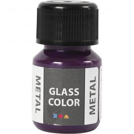 Glasfärg metall, lila, 30 ml/ 1 flaska [HOB-31773]