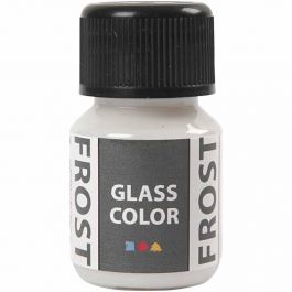 Glasfärg frost, vit, 30 ml/ 1 flaska [HOB-31780]