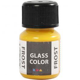 Glasfärg frost, gul, 30 ml/ 1 flaska [HOB-31781]