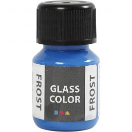 Glasfärg frost, blå, 30 ml/ 1 flaska [HOB-31783]