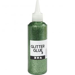Glitterlim, grön, 118 ml/ 1 flaska [HOB-31824]