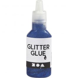 Glitterlim, mörkblå, 25 ml/ 1 flaska [HOB-318250]
