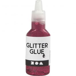Glitterlim, rosa, 25 ml/ 1 flaska [HOB-318280]