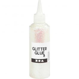 Glitterlim, holografiskt vit, 118 ml/ 1 flaska [HOB-31832]