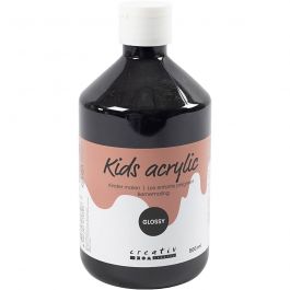 Akrylfärg Blank, svart, 500 ml/ 1 flaska [HOB-32004]