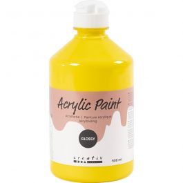 Akrylfärg Blank, primärgul, 500 ml/ 1 flaska [HOB-32006]