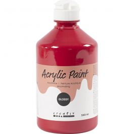 Akrylfärg Blank, primärröd, 500 ml/ 1 flaska [HOB-32010]