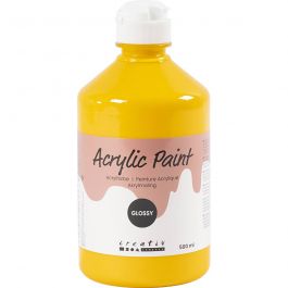 Akrylfärg Blank, gul, 500 ml/ 1 flaska [HOB-32012]