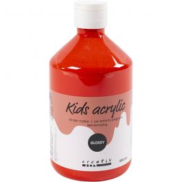 Akrylfärg Blank, röd, 500 ml/ 1 flaska [HOB-32016]