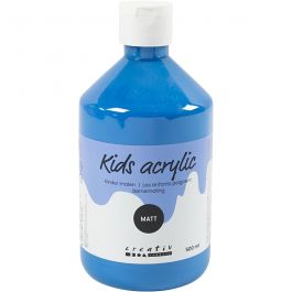 Akrylfärg Matt, primärblå, 500 ml/ 1 flaska [HOB-32108]
