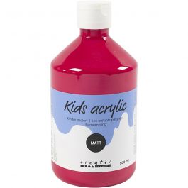 Akrylfärg Matt, primärröd, 500 ml/ 1 flaska [HOB-32110]