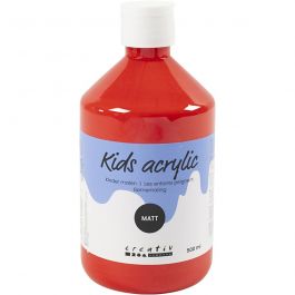 Akrylfärg Matt, röd, 500 ml/ 1 flaska [HOB-32116]