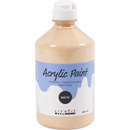 Akrylfärg Matt, ivory, 500 ml/ 1 flaska [HOB-32118]