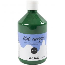 Akrylfärg Matt, mörkgrön, 500 ml/ 1 flaska [HOB-32128]