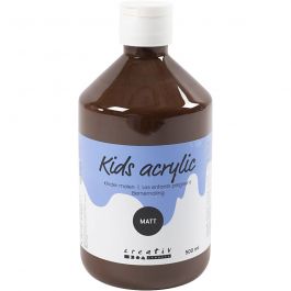 Akrylfärg Matt, brun, 500 ml/ 1 flaska [HOB-32130]