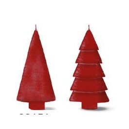 Ljus set 2 träd röd 12cm hög (1 set, 6st) [IFS-32151]