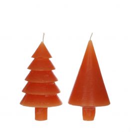 Ljus set 2 träd brun 12cm hög (1 set, 6st.) [IFS-32154]