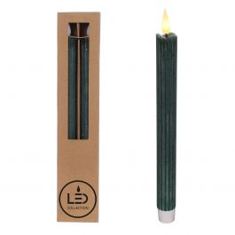 LED-blyertsljus Ø2,1 h. 25cm mossgrön (Set om 2 st) [IFS-32580]