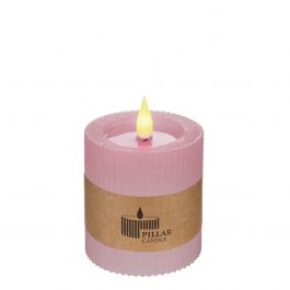 LED-pelarljus Ø7 h. 7,5cm rosa (1 st) [IFS-32604]