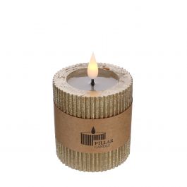 LED-pelarljus Ø7 h. 7,5cm guld (1 st) [IFS-32612]