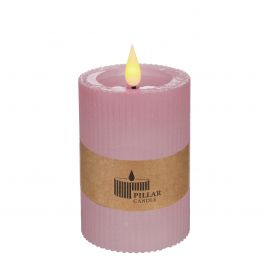 LED-pelarljus Ø7 h. 10 cm rosa (1 st) [IFS-32624]