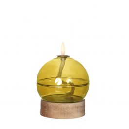 LED-oljelykta h13,5 Ø10 cm ockra (1 st) [IFS-32802]