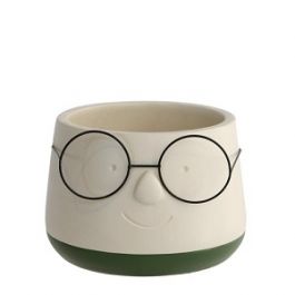 Kruka med glasögon Ø16 h: 11,5 cm (3 st) [IFS-33095]