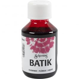Batikfärg, rosa, 100 ml/ 1 flaska [HOB-33343]