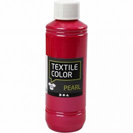 Textilfärg, pärlemor, rosa, 250 ml/ 1 flaska [HOB-33716]