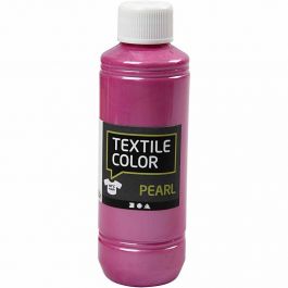 Textilfärg, pärlemor, cyklamen, 250 ml/ 1 flaska [HOB-33717]