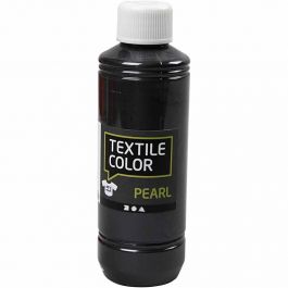 Textilfärg, pärlemor, grå, 250ml/ 1 flaska [HOB-33739]