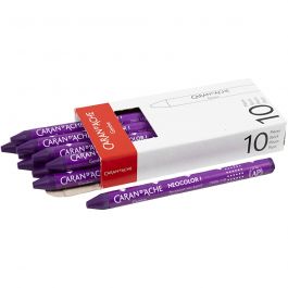 CARAN D’ACHE Neocolor I, L: 10 cm, tjocklek 8,5 mm, lilac (110), 10 st./ 1 förp. [HOB-34003]