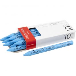CARAN D’ACHE Neocolor I, L: 10 cm, tjocklek 8,5 mm, light blue (161), 10 st./ 1 förp. [HOB-34005]