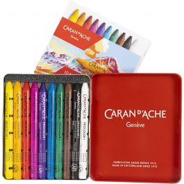 CARAN D’ACHE Neocolor I, L: 10 cm, tjocklek 8,5 mm, mixade färger, 10 st./ 1 förp. [HOB-34010]