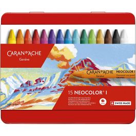 CARAN D’ACHE Neocolor I, L: 10 cm, tjocklek 8,5 mm, mixade färger, 15 st./ 1 förp. [HOB-34014]