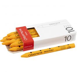 CARAN D’ACHE Neocolor I, L: 10 cm, tjocklek 8,5 mm, orange (030), 10 st./ 1 förp. [HOB-34023]