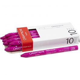 CARAN D’ACHE Neocolor I, L: 10 cm, tjocklek 8,5 mm, crimson (090), 10 st./ 1 förp. [HOB-34028]