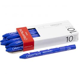 CARAN D’ACHE Neocolor I, L: 10 cm, tjocklek 8,5 mm, ultramarine (140), 10 st./ 1 förp. [HOB-34030]
