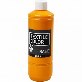 Textilfärg, gul, 500 ml/ 1 flaska [HOB-34143]