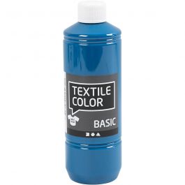 Textilfärg, turkosblå, 500 ml/ 1 flaska [HOB-34168]