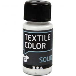 Solid textilfärg, täckande, vit, 50 ml/ 1 flaska [HOB-34195]