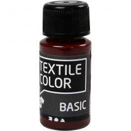 Textilfärg, brun, 50 ml/ 1 flaska [HOB-34200]