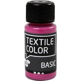 Textilfärg, rosa, 50 ml/ 1 flaska [HOB-34201]