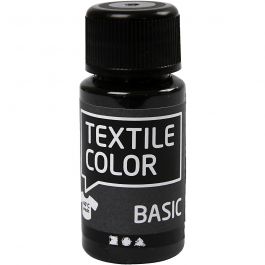 Textilfärg, svart, 50 ml/ 1 flaska [HOB-34206]